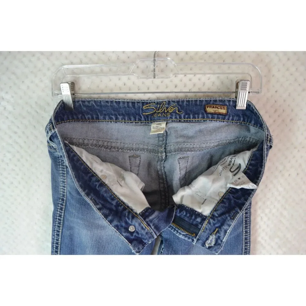 Silver Jeans Frances Women's 29 Medium Wash Low Rise Carpri